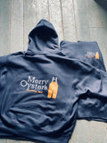 Merry Logo Navy Hooded Sweatshirt