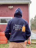 Merry Logo Navy Hooded Sweatshirt